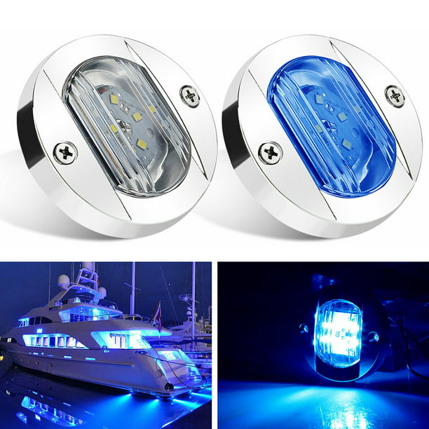 Underwater LED Boat Light High Intensity LED Underwater Lights 1080 Lumen 12 Watts -Blue 